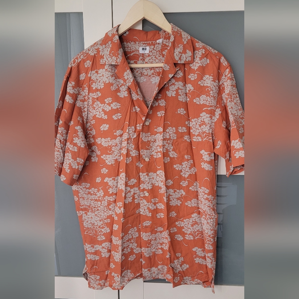 Men Ito Jakuchu UT Graphic Short Sleeved Shirt (Open Collar)
